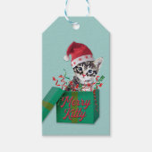 Merry Kat, pretkerst Cadeaulabel (Voorkant)