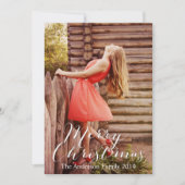 Merry kerkerry Merry Bright Voeg je eigen foto toe Feestdagenkaart (Voorkant)