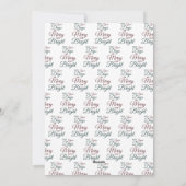 Merry kerkerry Merry Bright Voeg je eigen foto toe Feestdagenkaart (Achterkant)