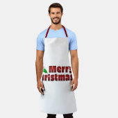 Merry kerkerst-decor schort (Gedragen)