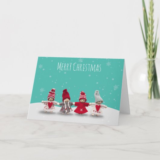 Merry kermas broederschap feestdagen kaart (Voorkant)