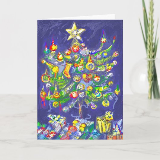 Merry kermas feestdagen kaart (Voorkant)