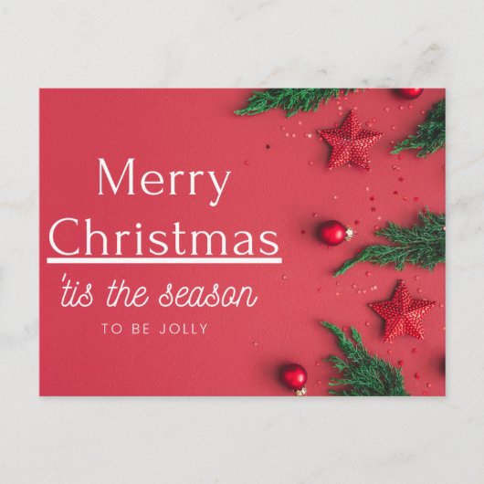 Merry kermas feestdagenkaart (Voorkant)