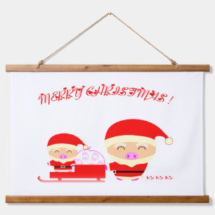 Merry kermas hangend wandkleed