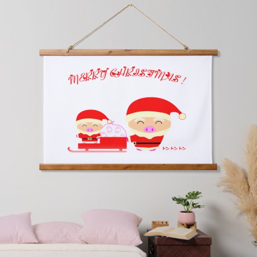 Merry kermas hangend wandkleed (Slaapkamer)