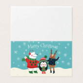 Merry kermas kaart (Buitenkant ongevouwen)