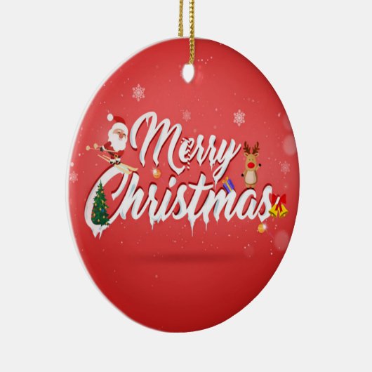 Merry kermas keramisch ornament (Rechts)