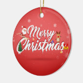 Merry kermas keramisch ornament (Links)