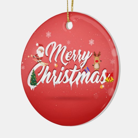 Merry kermas keramisch ornament (Links)