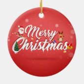 Merry kermas keramisch ornament (Achterkant)