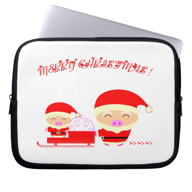 Merry kermas laptop sleeve (Voorkant)