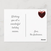 Merry kermas Love hart Briefkaart (Achterkant)