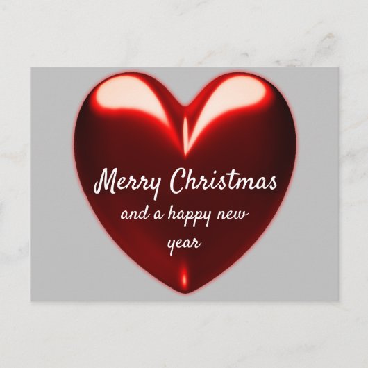 Merry kermas Love hart Briefkaart (Voorkant)