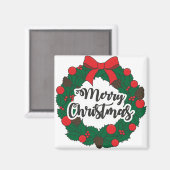 Merry kermas magneet (Voorkant / Achterkant)