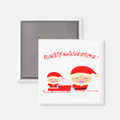 Merry kermas magneet (Voorkant / Achterkant)