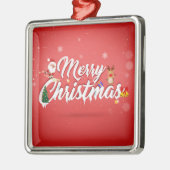 Merry kermas metalen ornament (Links)