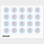 Merry kermas ronde sticker (Vel)