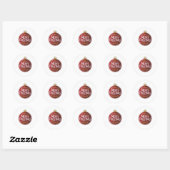 Merry kermas ronde sticker (Vel)