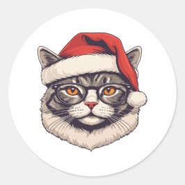 Merry kermas ronde sticker