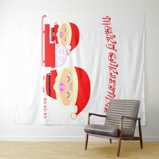 Merry kermas wandkleed (In Situ (horizontaal))