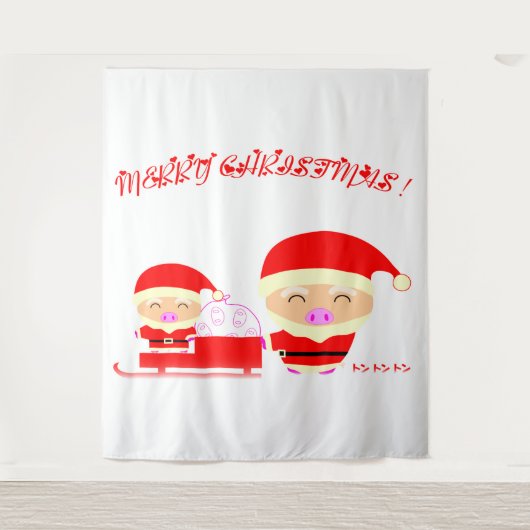 Merry kermas wandkleed (Voorkant)