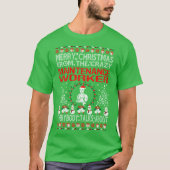 Merry keronderhoudswerker Ugly Sweater T-shirt (Voorkant)