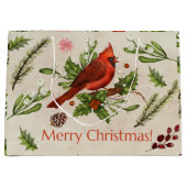 Merry kerrode kardinaal groot cadeauzakje (Voorkant)