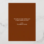 Merry kerst 1 Foto Real Folie Feestdagenkaart (Achterkant)