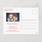 Merry kerst 2 foto's feestdagenkaart (Achterkant)