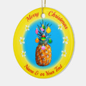 Merry kerst, aangepast ananas Ornament (Links)