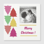 Merry kerst aangepaste fotokleurige boom (Voorkant)