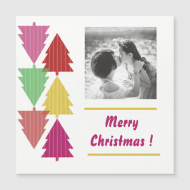 Merry kerst aangepaste fotokleurige boom