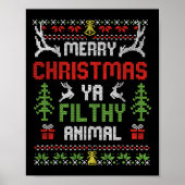 Merry kerst Animal Filthy Ya Poster (Voorkant)