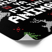 Merry kerst Animal Filthy Ya Poster (Hoek)