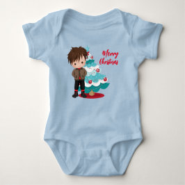 Merry kerst Baby Bodysuit