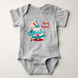 Merry kerst Baby Bodysuit