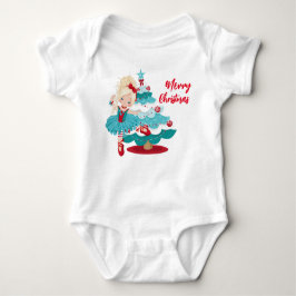 Merry kerst Baby Bodysuit