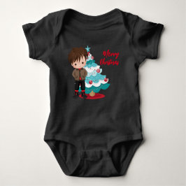 Merry kerst Baby Bodysuit