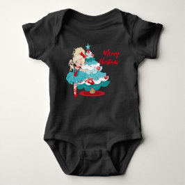 Merry kerst Baby Bodysuit