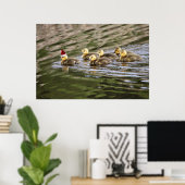 Merry kerst Baby Geese Poster (Thuiskantoor)