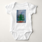 Merry kerst Baby Jersey Bodysuit (Voorkant)