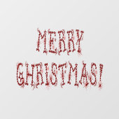 Merry kerst Baubles Stars Home & Store Vinyl Raamsticker (Vel)