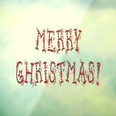 Merry kerst Baubles Stars Home & Store Vinyl Raamsticker (Vel 3)