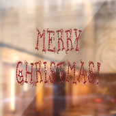 Merry kerst Baubles Stars Home & Store Vinyl Raamsticker (Vel 2)