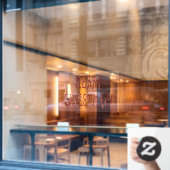 Merry kerst Baubles Stars Home & Store Vinyl Raamsticker (Cafe Raam)