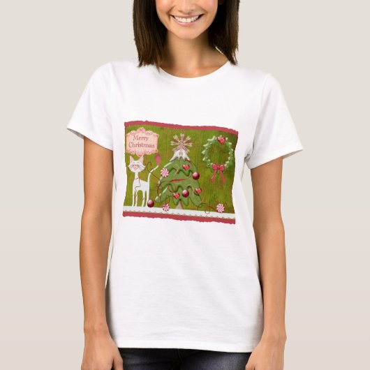 Merry kerst Baubles T-shirt (Voorkant)