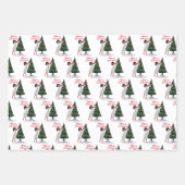 Merry kerst Black American Woman Inpakpapier Vel (Voorkant)