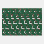 Merry kerst Black American Woman Inpakpapier Vel (Voorkant 3)