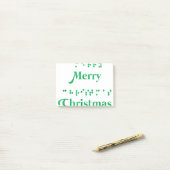 Merry kerst braille stippen, xmas topjes, vakantie post-it® notes (Op bureau)