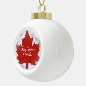 Merry kerst Canada Keramische Bal Ornament (Rechts)